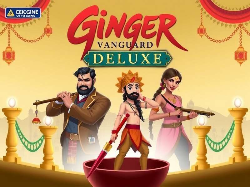 Ginger Vanguard Deluxe Cover - India's Popular Game Ginger Vanguard Deluxe Official Cover Art featuring Indian cultural elements and game characters